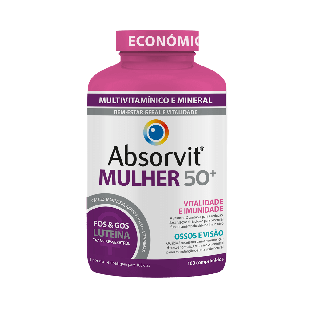 Absorvit Mulher 50+ Comp X100 | Farmácia Num Clique